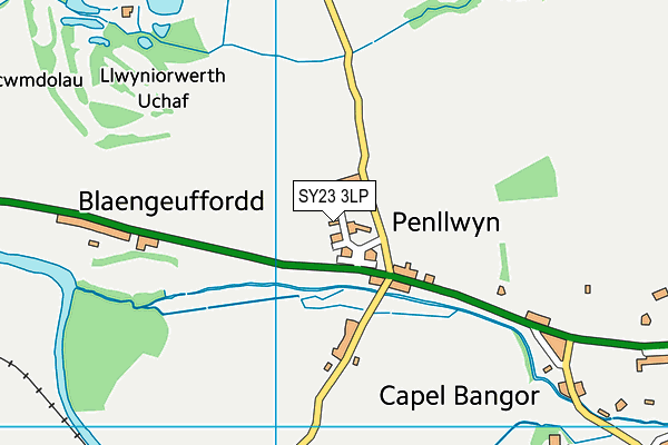 SY23 3LP map - OS VectorMap District (Ordnance Survey)