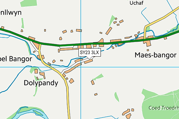 SY23 3LX map - OS VectorMap District (Ordnance Survey) SY23 3LX map - OS VectorMap District (Ordnance Survey)