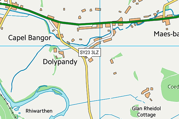 SY23 3LZ map - OS VectorMap District (Ordnance Survey) SY23 3LZ map - OS VectorMap District (Ordnance Survey)