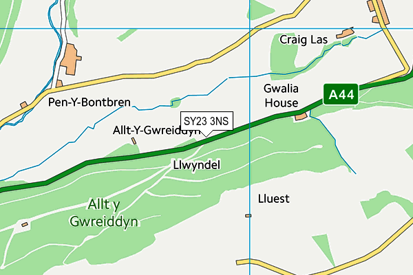 SY23 3NS map - OS VectorMap District (Ordnance Survey) SY23 3NS map - OS VectorMap District (Ordnance Survey)