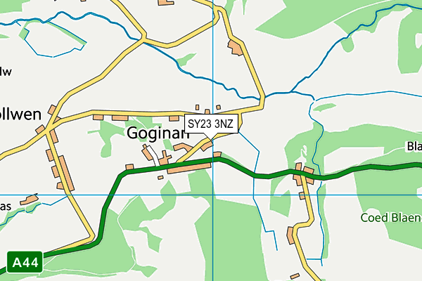 SY23 3NZ map - OS VectorMap District (Ordnance Survey)