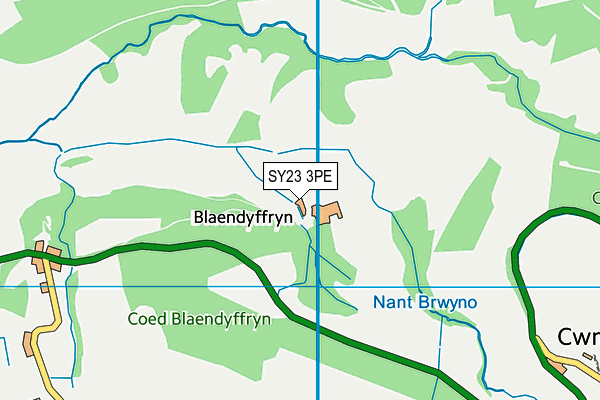 SY23 3PE map - OS VectorMap District (Ordnance Survey) SY23 3PE map - OS VectorMap District (Ordnance Survey)