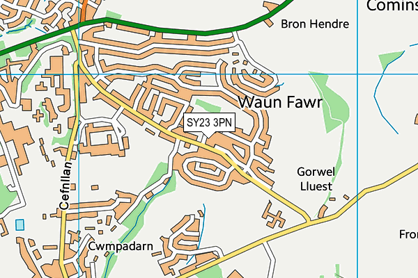 SY23 3PN map - OS VectorMap District (Ordnance Survey) SY23 3PN map - OS VectorMap District (Ordnance Survey)