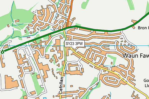 SY23 3PW map - OS VectorMap District (Ordnance Survey) SY23 3PW map - OS VectorMap District (Ordnance Survey)