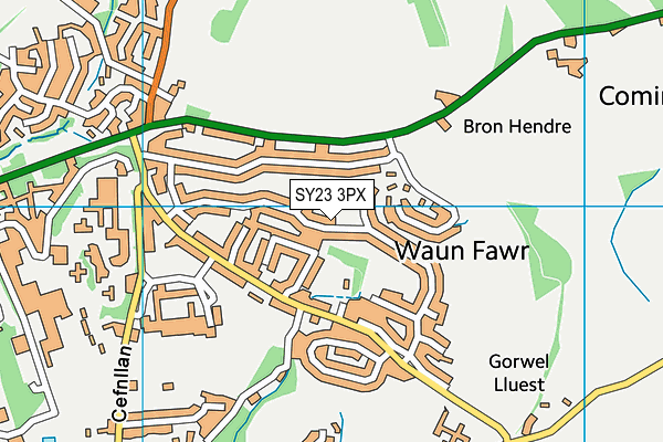 SY23 3PX map - OS VectorMap District (Ordnance Survey) SY23 3PX map - OS VectorMap District (Ordnance Survey)