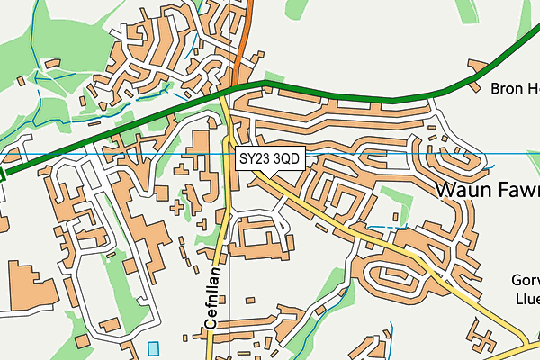 SY23 3QD map - OS VectorMap District (Ordnance Survey) SY23 3QD map - OS VectorMap District (Ordnance Survey)
