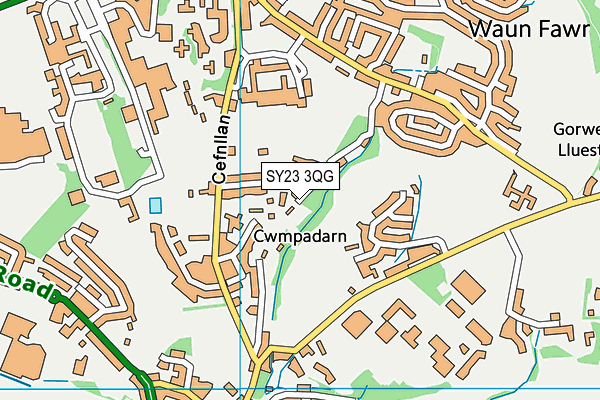 SY23 3QG map - OS VectorMap District (Ordnance Survey) SY23 3QG map - OS VectorMap District (Ordnance Survey)