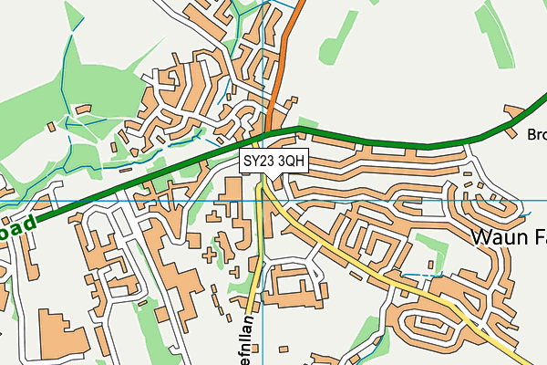 SY23 3QH map - OS VectorMap District (Ordnance Survey) SY23 3QH map - OS VectorMap District (Ordnance Survey)