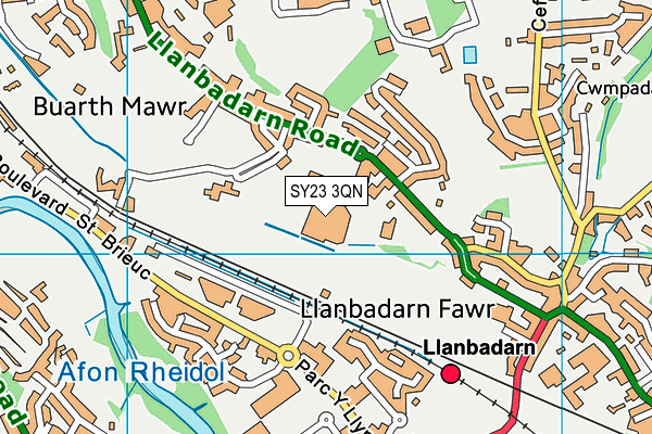 SY23 3QN map - OS VectorMap District (Ordnance Survey) SY23 3QN map - OS VectorMap District (Ordnance Survey)