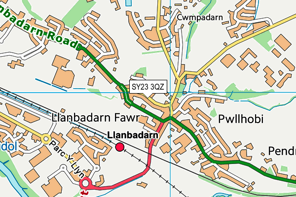 SY23 3QZ map - OS VectorMap District (Ordnance Survey) SY23 3QZ map - OS VectorMap District (Ordnance Survey)
