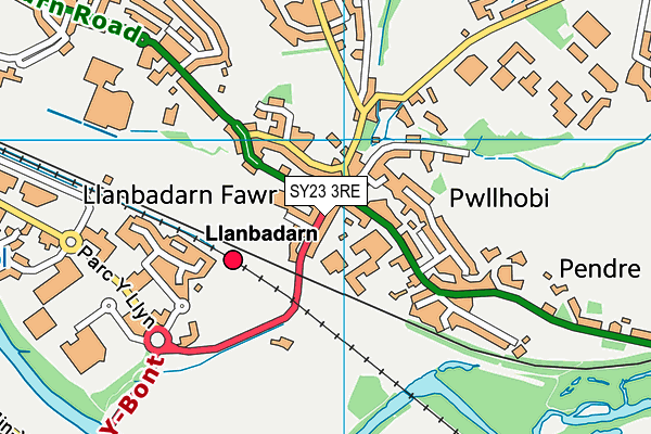 SY23 3RE map - OS VectorMap District (Ordnance Survey) SY23 3RE map - OS VectorMap District (Ordnance Survey)