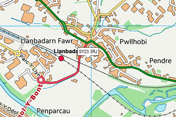 SY23 3RJ map - OS VectorMap District (Ordnance Survey) SY23 3RJ map - OS VectorMap District (Ordnance Survey)