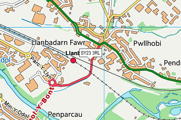 SY23 3RL map - OS VectorMap District (Ordnance Survey) SY23 3RL map - OS VectorMap District (Ordnance Survey)