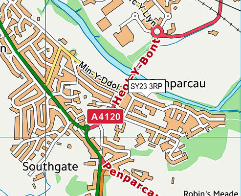 SY23 3RP map - OS VectorMap District (Ordnance Survey) SY23 3RP map - OS VectorMap District (Ordnance Survey)