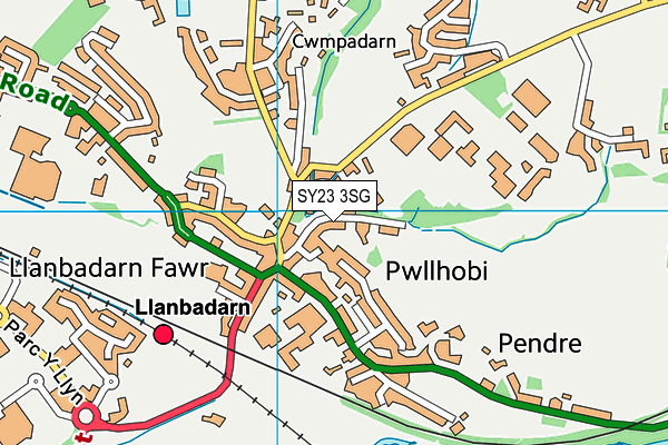 SY23 3SG map - OS VectorMap District (Ordnance Survey) SY23 3SG map - OS VectorMap District (Ordnance Survey)