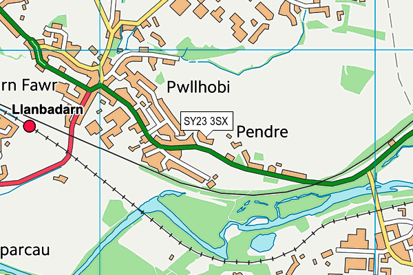 SY23 3SX map - OS VectorMap District (Ordnance Survey) SY23 3SX map - OS VectorMap District (Ordnance Survey)