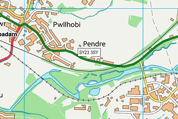 SY23 3SY map - OS VectorMap District (Ordnance Survey)