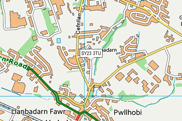 SY23 3TU map - OS VectorMap District (Ordnance Survey) SY23 3TU map - OS VectorMap District (Ordnance Survey)