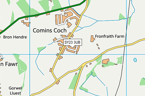 SY23 3UB map - OS VectorMap District (Ordnance Survey) SY23 3UB map - OS VectorMap District (Ordnance Survey)