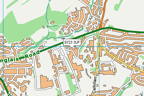 SY23 3UF map - OS VectorMap District (Ordnance Survey) SY23 3UF map - OS VectorMap District (Ordnance Survey)