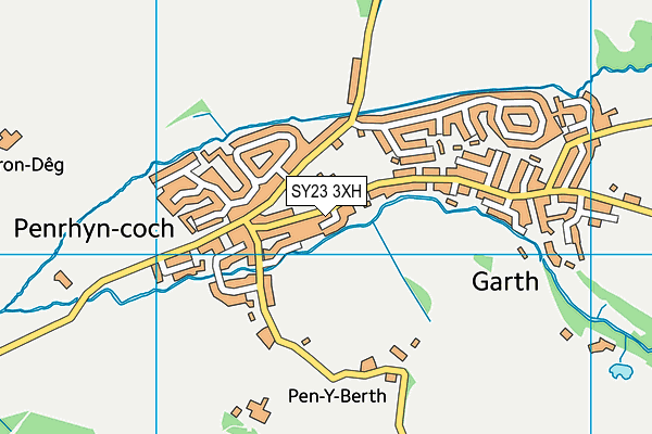 SY23 3XH map - OS VectorMap District (Ordnance Survey) SY23 3XH map - OS VectorMap District (Ordnance Survey)