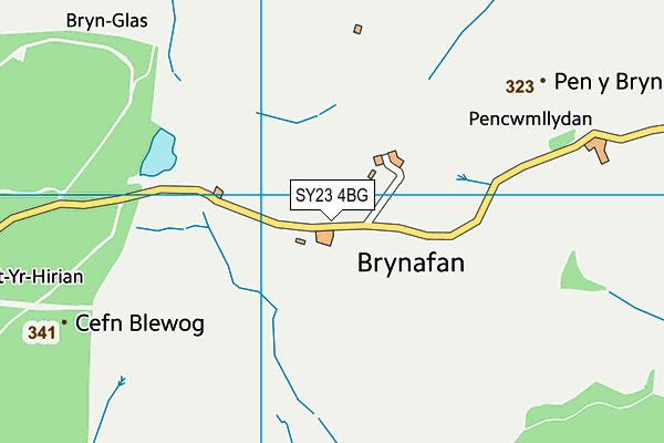 SY23 4BG map - OS VectorMap District (Ordnance Survey) SY23 4BG map - OS VectorMap District (Ordnance Survey)