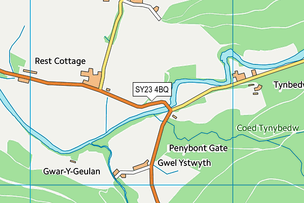 SY23 4BQ map - OS VectorMap District (Ordnance Survey) SY23 4BQ map - OS VectorMap District (Ordnance Survey)