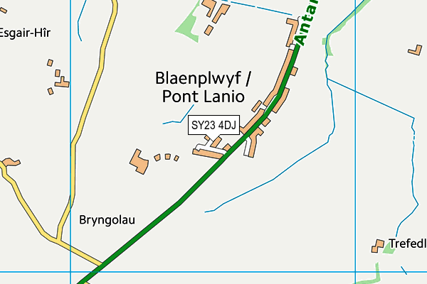 SY23 4DJ map - OS VectorMap District (Ordnance Survey) SY23 4DJ map - OS VectorMap District (Ordnance Survey)