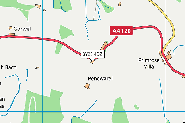 SY23 4DZ map - OS VectorMap District (Ordnance Survey) SY23 4DZ map - OS VectorMap District (Ordnance Survey)