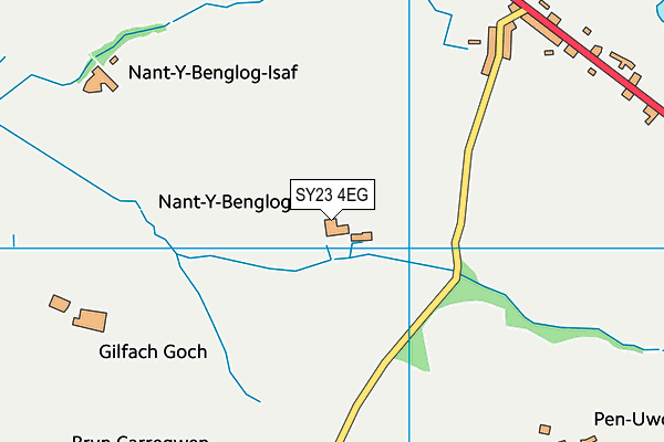 SY23 4EG map - OS VectorMap District (Ordnance Survey) SY23 4EG map - OS VectorMap District (Ordnance Survey)