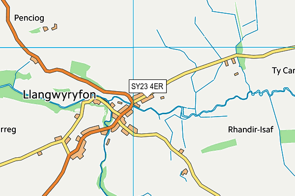 SY23 4ER map - OS VectorMap District (Ordnance Survey) SY23 4ER map - OS VectorMap District (Ordnance Survey)