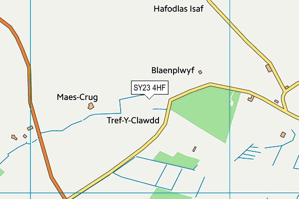 SY23 4HF map - OS VectorMap District (Ordnance Survey) SY23 4HF map - OS VectorMap District (Ordnance Survey)
