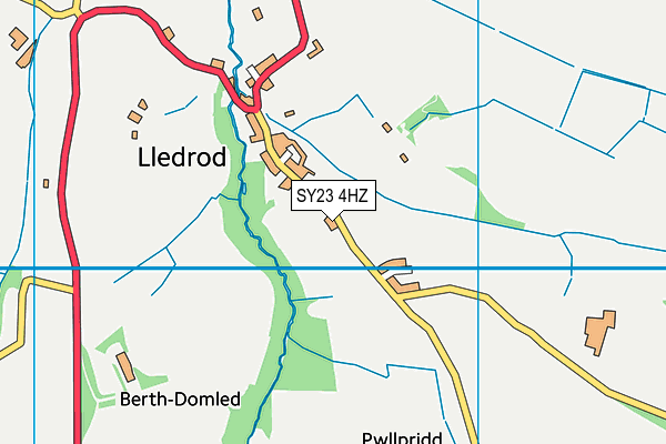 SY23 4HZ map - OS VectorMap District (Ordnance Survey) SY23 4HZ map - OS VectorMap District (Ordnance Survey)