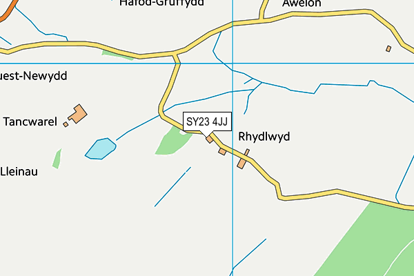 SY23 4JJ map - OS VectorMap District (Ordnance Survey) SY23 4JJ map - OS VectorMap District (Ordnance Survey)