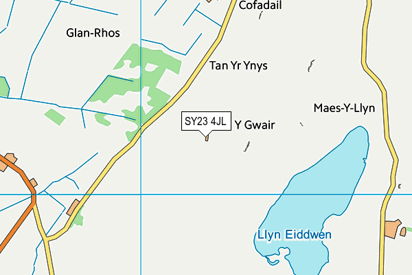 SY23 4JL map - OS VectorMap District (Ordnance Survey) SY23 4JL map - OS VectorMap District (Ordnance Survey)