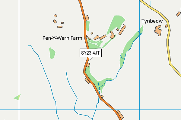 SY23 4JT map - OS VectorMap District (Ordnance Survey) SY23 4JT map - OS VectorMap District (Ordnance Survey)