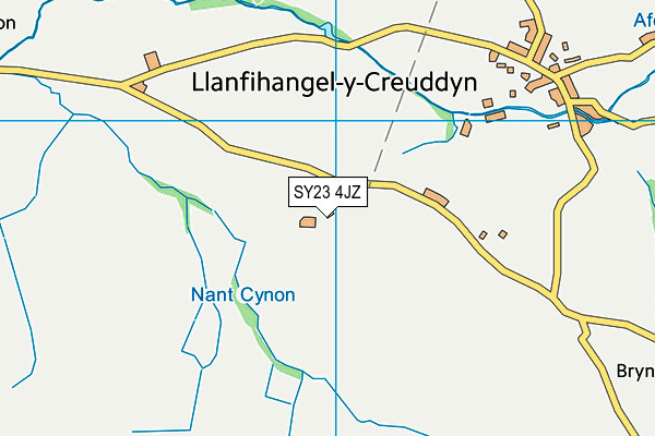 SY23 4JZ map - OS VectorMap District (Ordnance Survey) SY23 4JZ map - OS VectorMap District (Ordnance Survey)