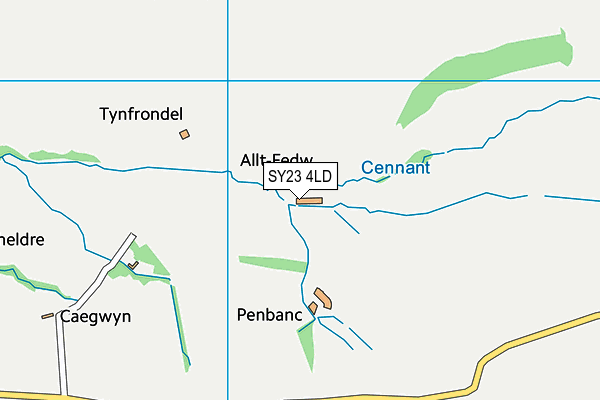 SY23 4LD map - OS VectorMap District (Ordnance Survey) SY23 4LD map - OS VectorMap District (Ordnance Survey)