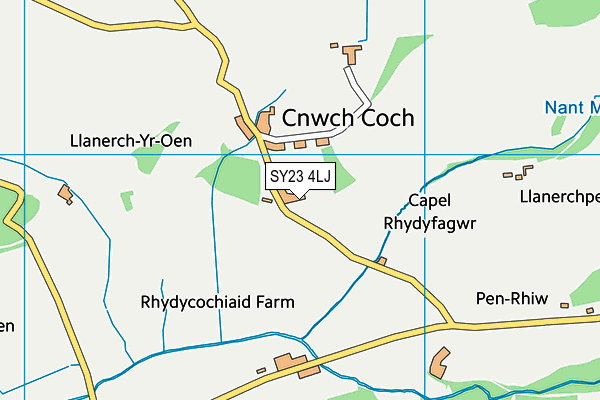 SY23 4LJ map - OS VectorMap District (Ordnance Survey) SY23 4LJ map - OS VectorMap District (Ordnance Survey)