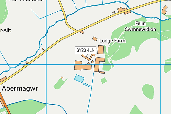 SY23 4LN map - OS VectorMap District (Ordnance Survey) SY23 4LN map - OS VectorMap District (Ordnance Survey)