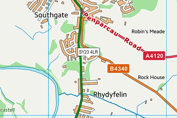 SY23 4LR map - OS VectorMap District (Ordnance Survey) SY23 4LR map - OS VectorMap District (Ordnance Survey)