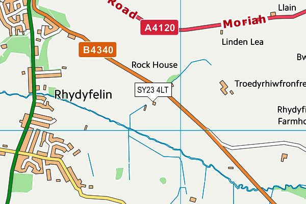 SY23 4LT map - OS VectorMap District (Ordnance Survey) SY23 4LT map - OS VectorMap District (Ordnance Survey)