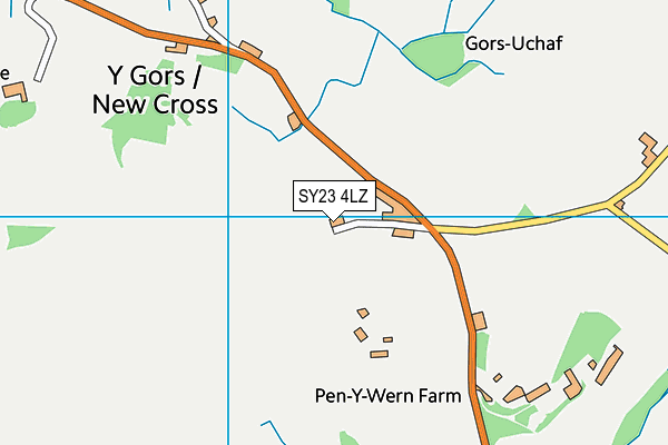 SY23 4LZ map - OS VectorMap District (Ordnance Survey) SY23 4LZ map - OS VectorMap District (Ordnance Survey)