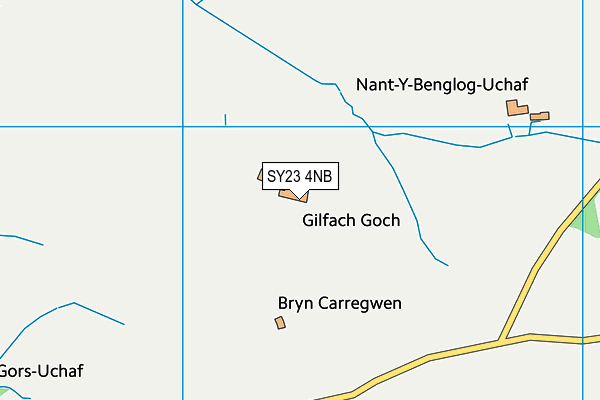 SY23 4NB map - OS VectorMap District (Ordnance Survey) SY23 4NB map - OS VectorMap District (Ordnance Survey)