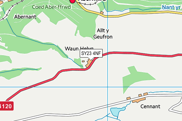 SY23 4NF map - OS VectorMap District (Ordnance Survey) SY23 4NF map - OS VectorMap District (Ordnance Survey)
