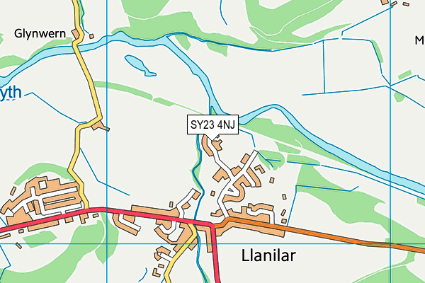 SY23 4NJ map - OS VectorMap District (Ordnance Survey) SY23 4NJ map - OS VectorMap District (Ordnance Survey)