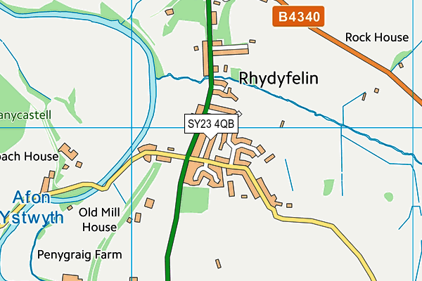 SY23 4QB map - OS VectorMap District (Ordnance Survey) SY23 4QB map - OS VectorMap District (Ordnance Survey)