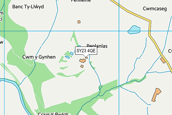 SY23 4QE map - OS VectorMap District (Ordnance Survey)