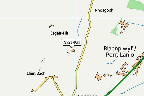 SY23 4QH map - OS VectorMap District (Ordnance Survey) SY23 4QH map - OS VectorMap District (Ordnance Survey)