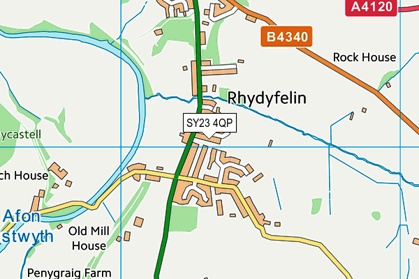 SY23 4QP map - OS VectorMap District (Ordnance Survey) SY23 4QP map - OS VectorMap District (Ordnance Survey)